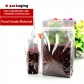 5 pcs Food Grade Plastic Clear Flat Bottom Bags Resealable Food Packaging